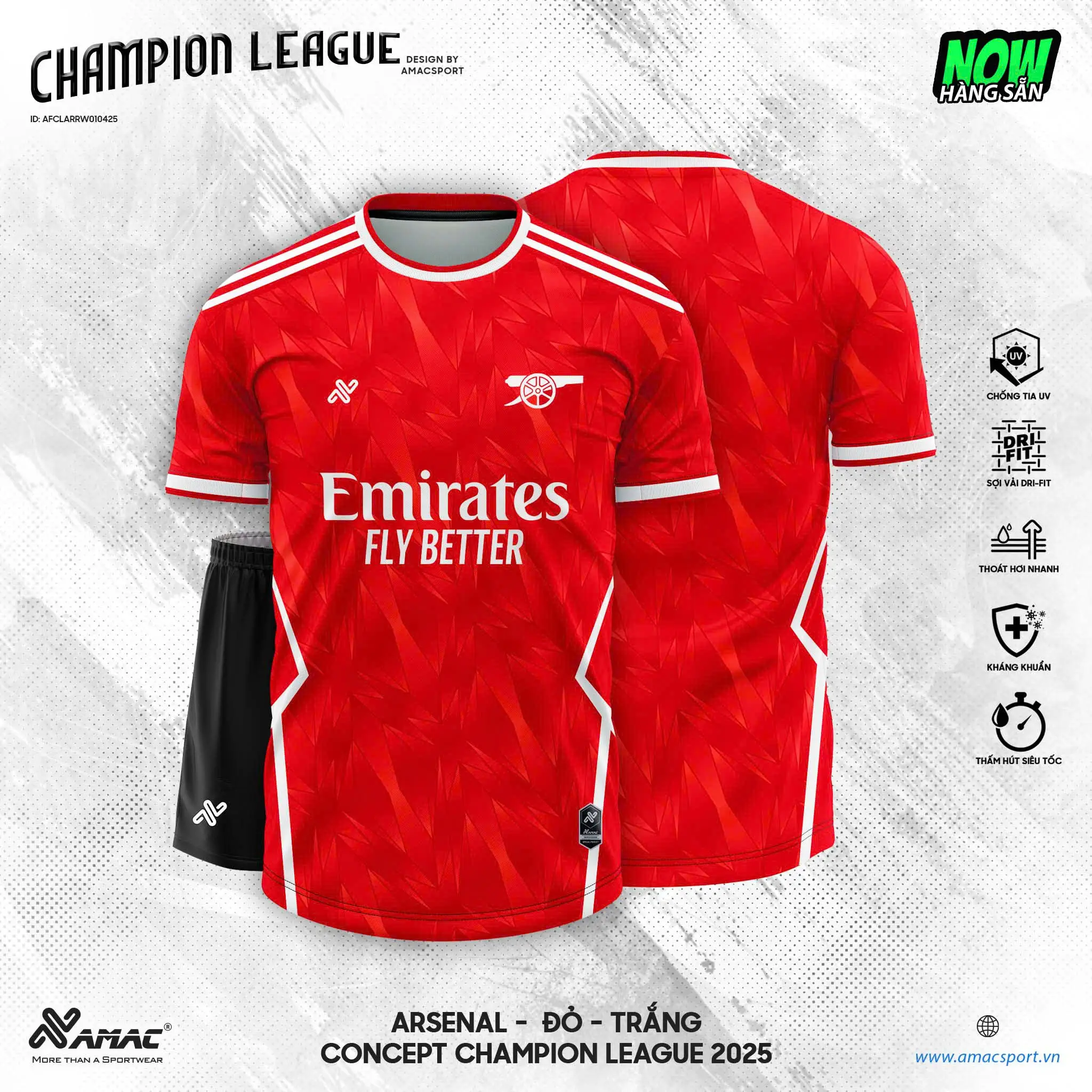 Áo bóng đá Arsenal, Inter, PSG, Barca