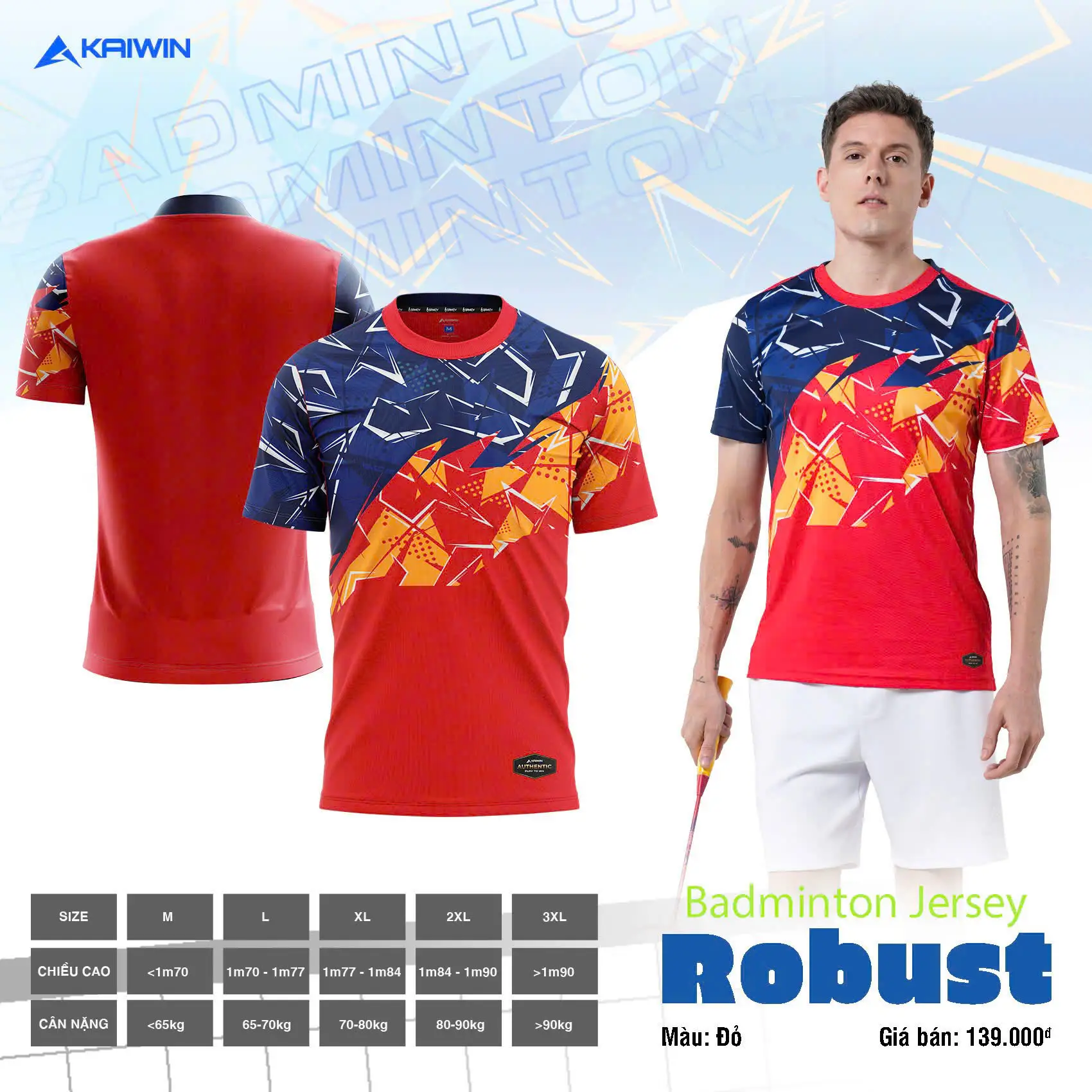 🔥 BST ÁO CẦU LÔNG  - PICKLEBALL - ROBUST 🔥🔒 Click vào để xem thêm nhiều màu