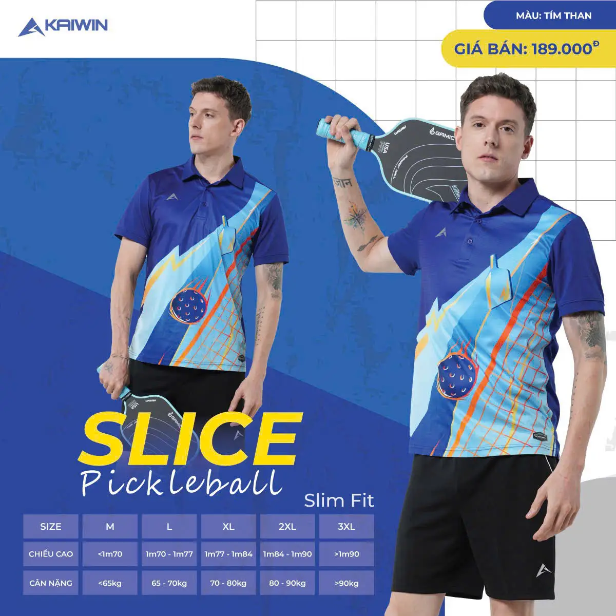🔥 BST ÁO CẦU LÔNG - PICKLEBALL - SLICE 🔥🔒 Click vào để xem thêm nhiều màu - Hình ảnh 8