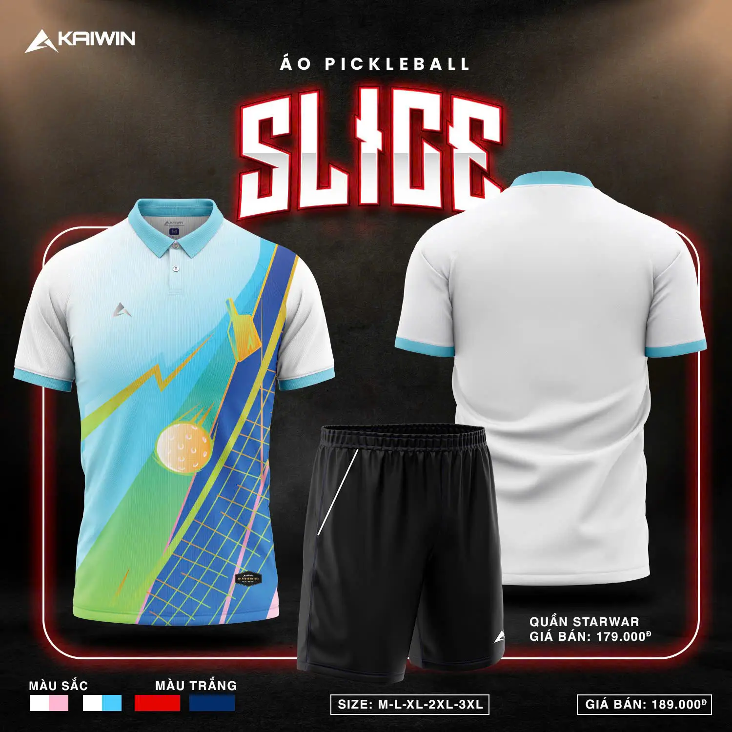 🔥 BST ÁO CẦU LÔNG - PICKLEBALL - SLICE 🔥🔒 Click vào để xem thêm nhiều màu - Hình ảnh 4