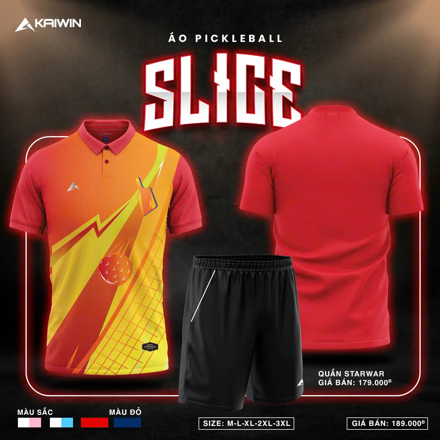 🔥 BST ÁO CẦU LÔNG - PICKLEBALL - SLICE 🔥🔒 Click vào để xem thêm nhiều màu - Hình ảnh 3