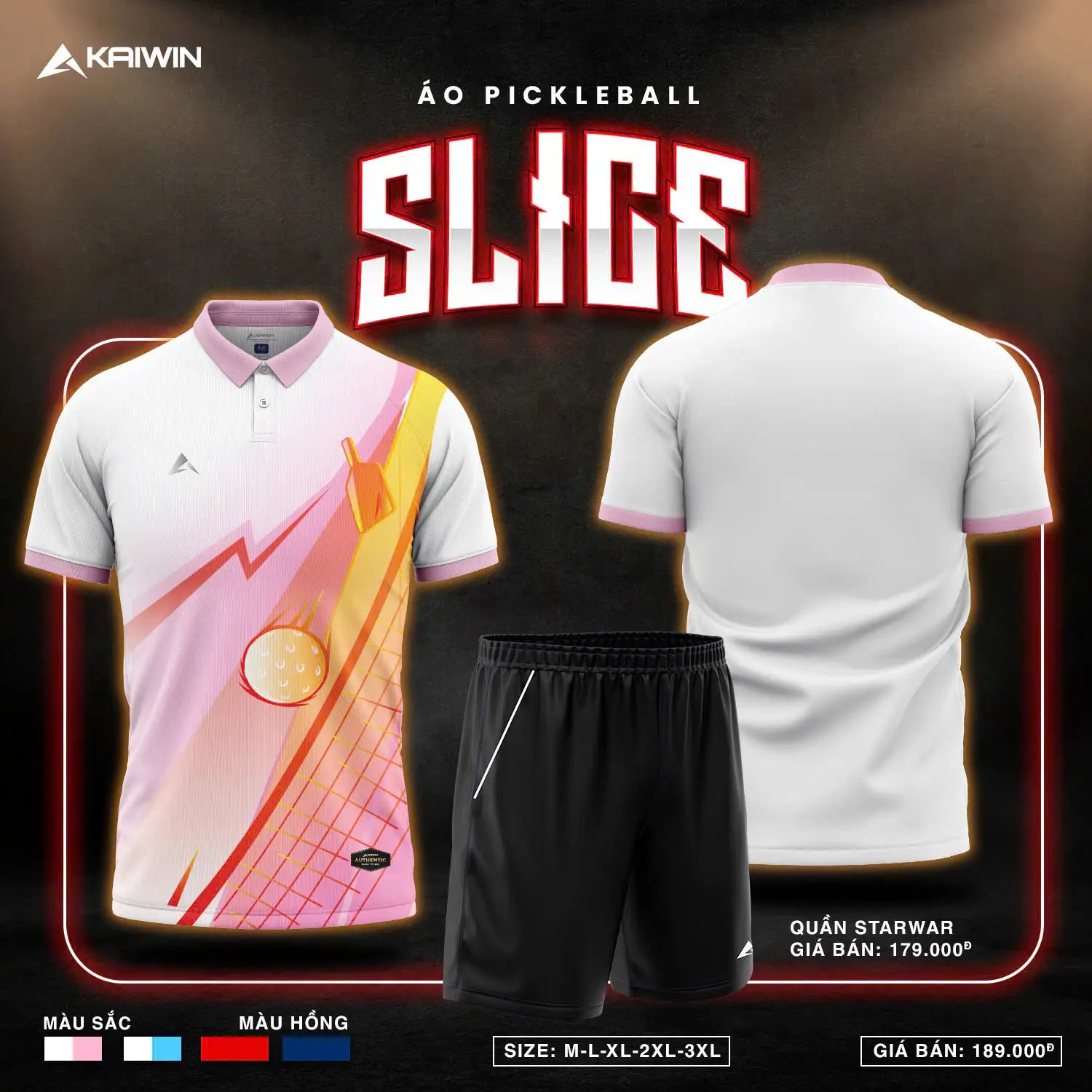 🔥 BST ÁO CẦU LÔNG - PICKLEBALL - SLICE 🔥🔒 Click vào để xem thêm nhiều màu - Hình ảnh 2