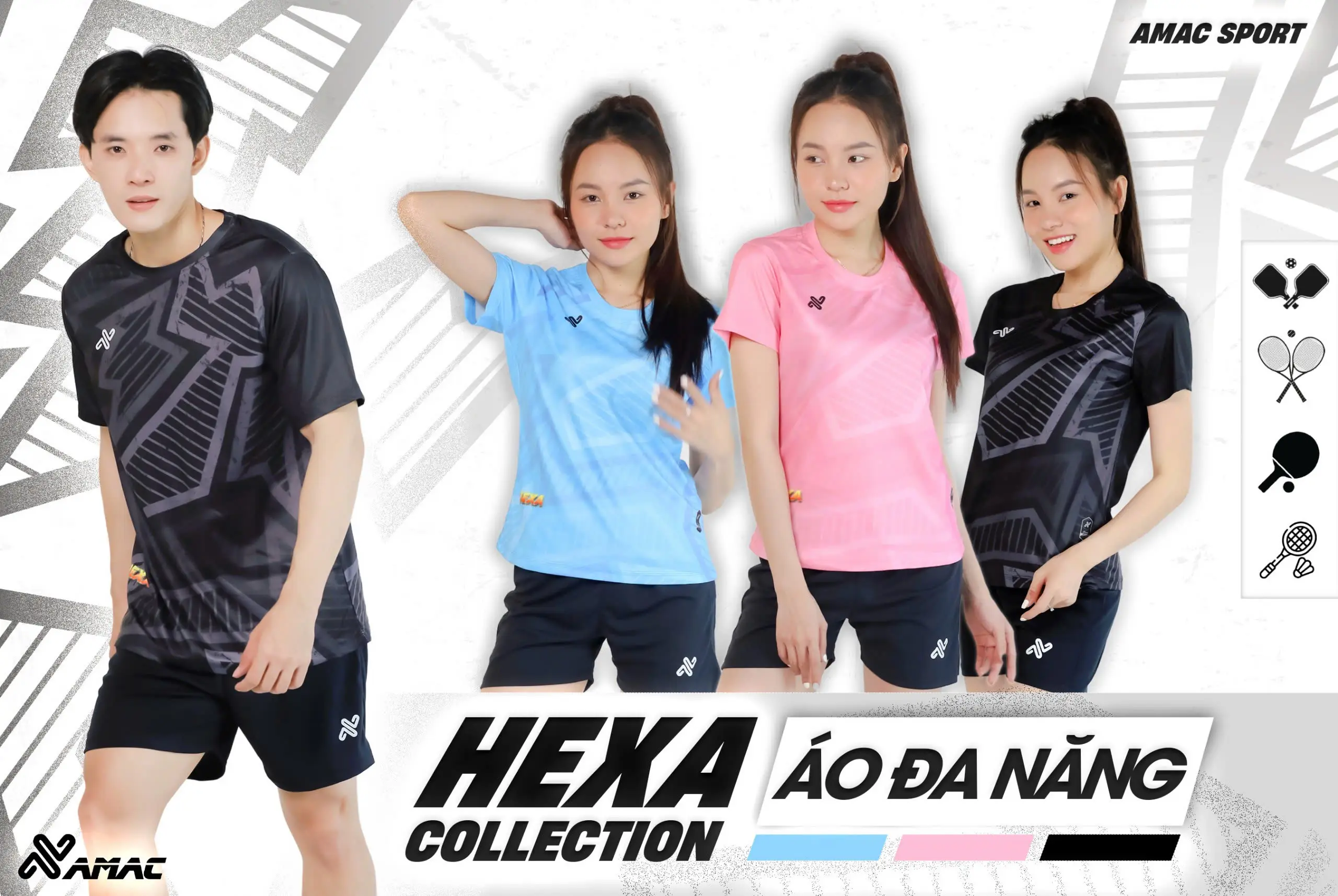 🔥 [ÁO ĐA NĂNG] BST HEXA - KHUẤY ĐẢO MỌI SÂN ĐẤU ⚡🔒 Click vào để xem thêm nhiều màu